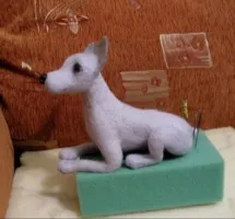 Етапи створення повстяної собачки - ярмарок майстрів - ручна робота, handmade (робота) Етапи створення повстяної собачки - ярмарок майстрів - ручна робота, handmade