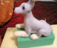 Етапи створення повстяної собачки - ярмарок майстрів - ручна робота, handmade (зверху основний шерстю) Етапи створення повстяної собачки - ярмарок майстрів - ручна робота, handmade
