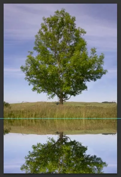 Ефект відображення у воді в photoshop