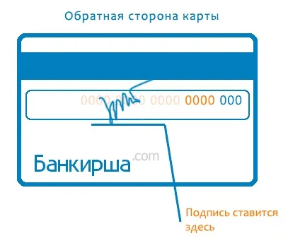 Де проставляється зразок підпису на банківській картці і для чого він потрібен (проставляється) Де проставляється зразок підпису на банківській картці і для чого він потрібен