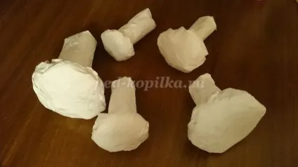 Гриби з паперу своїми руками