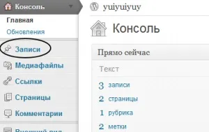 Як додати запис на wordpress а також створення категорій і статичних сторінок на блозі