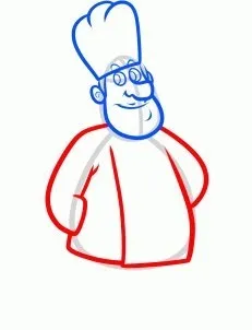 Як намалювати кухаря олівцем поетапно (поетапно) Як намалювати кухаря олівцем поетапно
