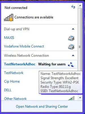 Як налаштувати ad hoc бездротової мережі в windows 7, рішення проблеми (мережі) Як налаштувати ad hoc бездротової мережі в windows 7, рішення проблеми