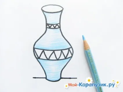 Як намалювати вазу кольоровими олівцями поетапно (вазу) Як намалювати вазу кольоровими олівцями поетапно