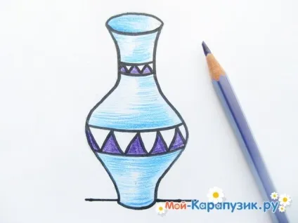Як намалювати вазу кольоровими олівцями поетапно (вазу) Як намалювати вазу кольоровими олівцями поетапно