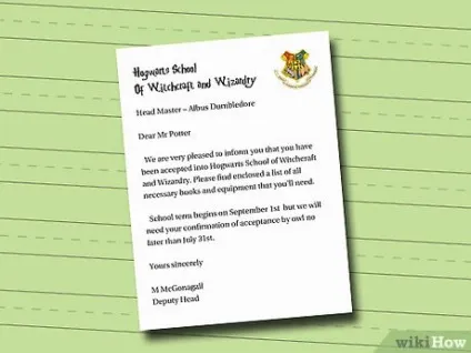 Як написати лист, що інформує про прийом в Хогвартс (Гаррі Поттер шрифт) Як написати лист, що інформує про прийом в Хогвартс