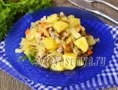 Картопля з капустою і м'ясом в мультиварці рецепт з фото (капустою) Картопля з капустою і м'ясом в мультиварці рецепт з фото