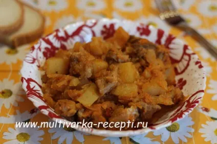 Картопля, тушкований з капустою в мультиварці (50 хвилин) Картопля, тушкований з капустою в мультиварці