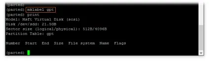 Як підключити додатковий диск в linux (створення таблиці розділів, розмітка, форматування і