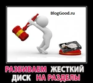 Як розбити жорсткий диск на розділи, блог костаневіча степана