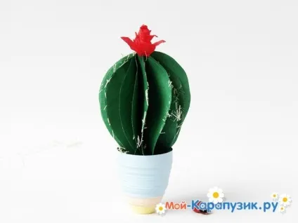 Як зробити кактус з паперу своїми руками (кактус) Як зробити кактус з паперу своїми руками