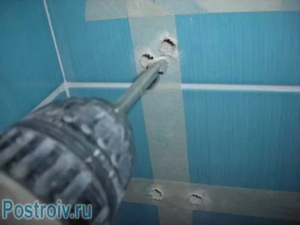 Як зробити отвір в кахельній плитці своїми руками