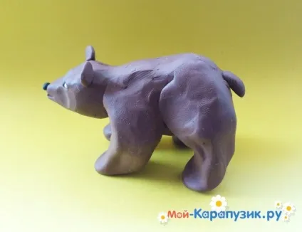 Як зліпити ведмедя з пластиліну (ведмедя) Як зліпити ведмедя з пластиліну