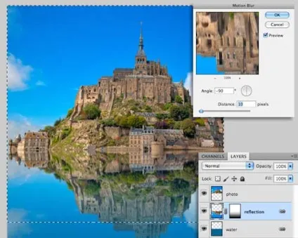 Як створити в photoshop реалістичне відображення на воді (М'яке світло Soft) Як створити в photoshop реалістичне відображення на воді