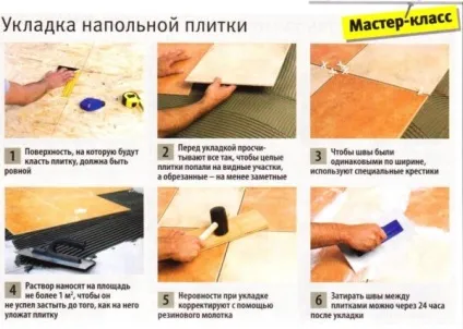 Як укладати кахельну плитку на підлогу своїми руками (плитку) Як укладати кахельну плитку на підлогу своїми руками