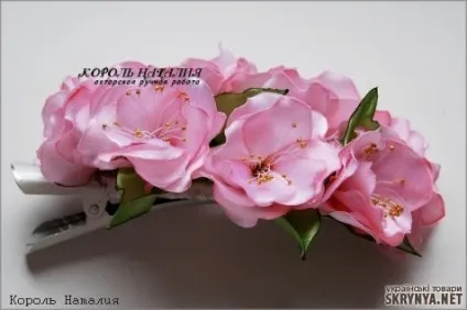 Канзаши цумамі - красиві брошки з шовку, рукоділля (брошки) Канзаши цумамі - красиві брошки з шовку, рукоділля