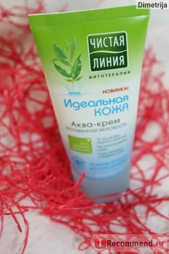 Крем для обличчя чиста лінія аква-крем миттєва матовість ідеальна шкіра - «у вас є жирний блиск (аква-крем) Крем для обличчя чиста лінія аква-крем миттєва матовість ідеальна шкіра - «у вас є жирний блиск