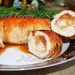 Курячий рулет, рецепт з фото в духовці у фользі (в духовці) Курячий рулет, рецепт з фото в духовці у фользі