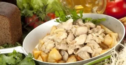 Курка з грибами - ідеальне поєднання (поєднання) Курка з грибами - ідеальне поєднання