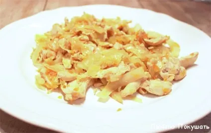 Куряче філе з капустою покроковий рецепт приготування з фото (блюдо курячого філе) Куряче філе з капустою покроковий рецепт приготування з фото
