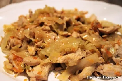 Куряче філе з капустою покроковий рецепт приготування з фото (капустою) Куряче філе з капустою покроковий рецепт приготування з фото