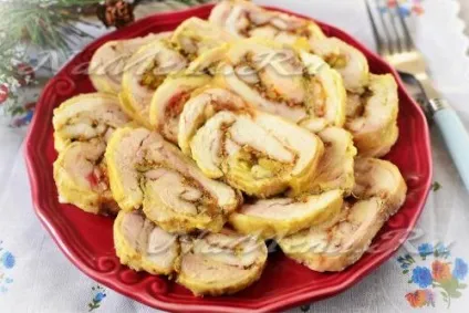 Курячий рулет, рецепт з фото в духовці у фользі (рулет) Курячий рулет, рецепт з фото в духовці у фользі