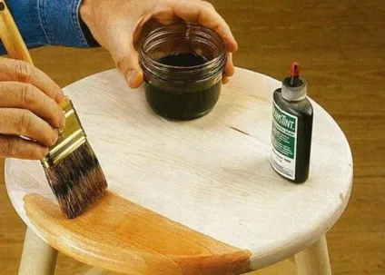 Лак морилка види, нанесення на дерево (нанесення) Лак морилка види, нанесення на дерево