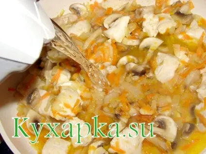 Куряча підлива з грибами, страви по-домашньому з фото крок за кроком рецепта (грибами) Куряча підлива з грибами, страви по-домашньому з фото крок за кроком рецепта