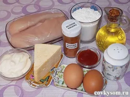 Курка в сирному клярі