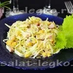 Легкий салат з куркою, капустою білокачанної і сиром, рецепт з фото (перець) Легкий салат з куркою, капустою білокачанної і сиром, рецепт з фото