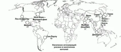 Мегаполіси і найбільші агломерації світу (мегаполіси) Мегаполіси і найбільші агломерації світу