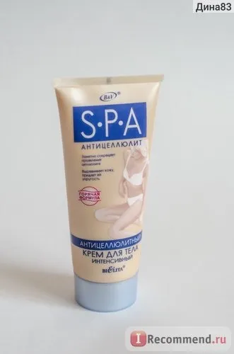 Крем для тіла Беліта-Вітекс spa антицелюлітний інтенсивний - «гаряча формула пече як адові піч (гаряча) Крем для тіла Беліта-Вітекс spa антицелюлітний інтенсивний - «гаряча формула пече як адові піч