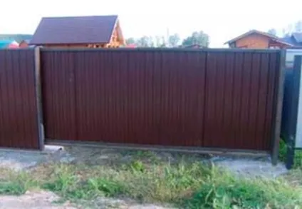 Механічні відкатні ворота своїми руками особливості установки (ворота) Механічні відкатні ворота своїми руками особливості установки