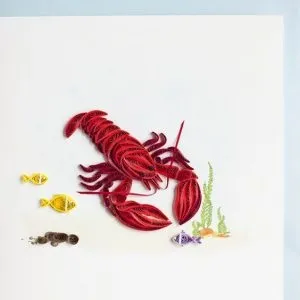 Море і морські мешканці в техніці квіллінг в докладному мк