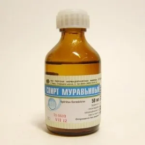 Мурашиний спирт застосування
