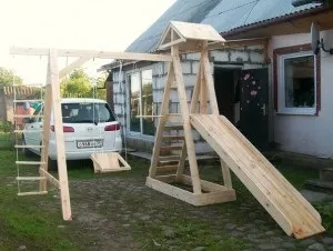 Намалювати дитячу гірку поетапно