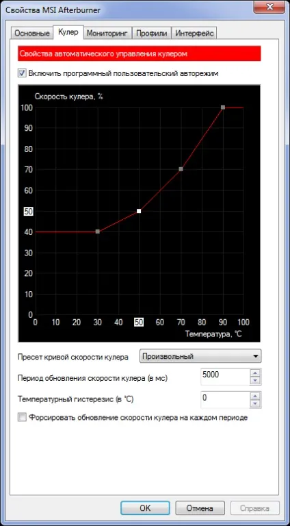 Налаштування msi afterburner (afterburner) Налаштування msi afterburner
