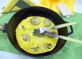 Омлет рецепт з салом, цибулею і помідорами (омлет з помідорами) Омлет рецепт з салом, цибулею і помідорами