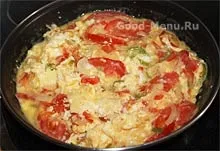 Омлет з помідорами на сковороді - рецепт з покроковими фото (рецепт) Омлет з помідорами на сковороді - рецепт з покроковими фото