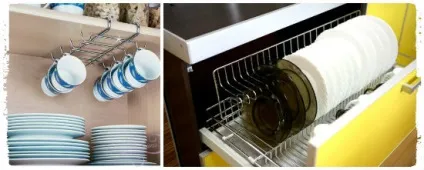 Організація мийки на кухні, місця під раковиною і зберігання посуду (місця) Організація мийки на кухні, місця під раковиною і зберігання посуду