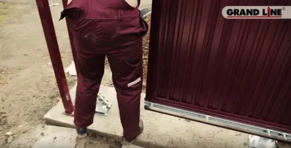 Відкатні ворота своїми руками фото, схема, креслення, відео (відкатні) Відкатні ворота своїми руками фото, схема, креслення, відео