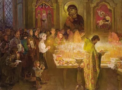 Панахида в церкві