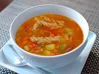 Курячий суп з перловкою