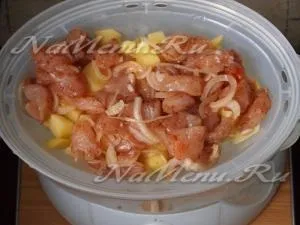 Курка з картоплею в пароварці (пароварка) Курка з картоплею в пароварці