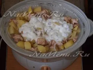 Курка з картоплею в пароварці (картопля) Курка з картоплею в пароварці