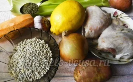Курячий суп з перловкою рецепт з фото - покрокове приготування супу з перловки з куркою (курячий суп з перловкою покроково) Курячий суп з перловкою рецепт з фото - покрокове приготування супу з перловки з куркою