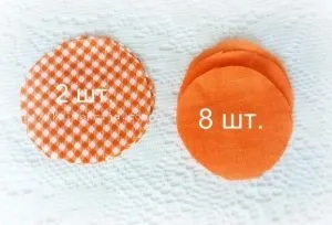 Соняшники з тканини