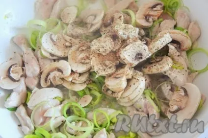 Підлива з курячих грудок з грибами - рецепт з фото (рецепт) Підлива з курячих грудок з грибами - рецепт з фото