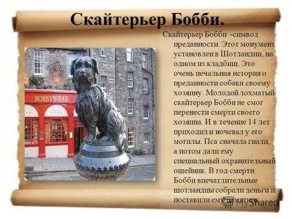 Презентація на тему пам'ятники собакам (презентація) Презентація на тему пам'ятники собакам